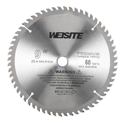 Harfington Uxcell 9" Circular Saw Blade, 40T 3/4" Arbor, Wood Tungsten Carbide Tipped Slitting Saw