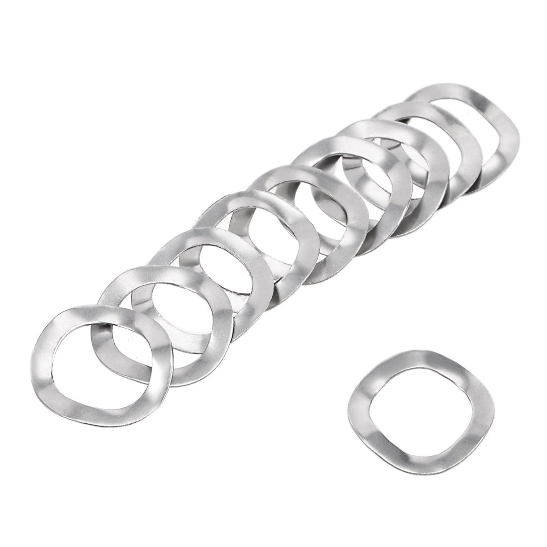 uxcell Uxcell 10Pcs 304 Stainless Steel Wave Spring Washer for Screw Bolt