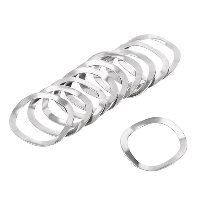 Harfington Uxcell 10Pcs 304 Stainless Steel Wave Spring Washer for Screw Bolt
