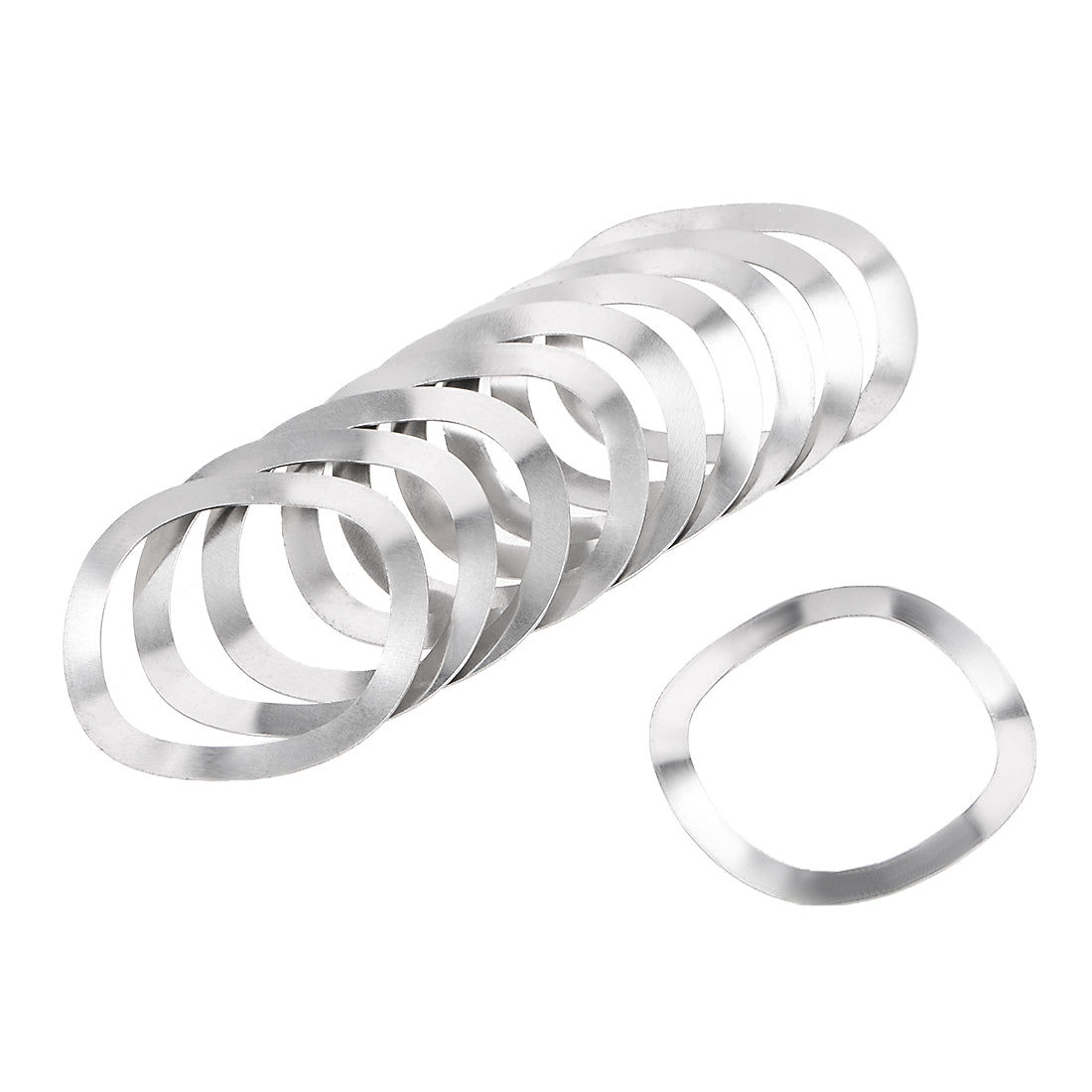 uxcell Uxcell 10Pcs 304 Stainless Steel Wave Spring Washer for Screw Bolt