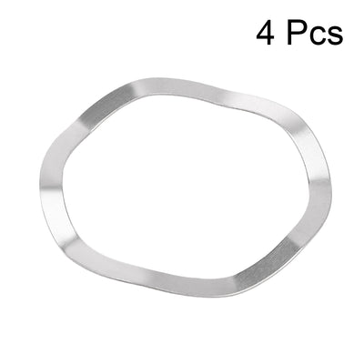 Harfington Uxcell 4Pcs 304 Stainless Steel Wave Crinkle Spring Washer
