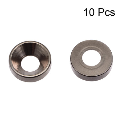 Harfington Uxcell 10 Pcs 12mm x 5mm x 3.2mm Aluminum Alloy Countersunk Washer Silver