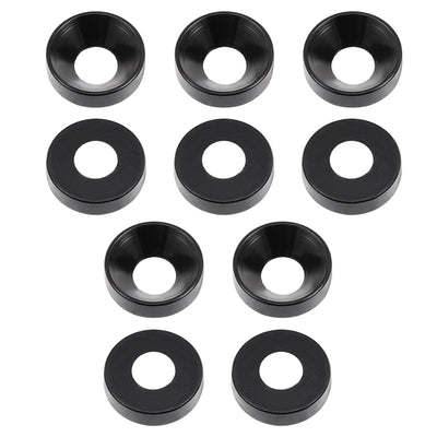 Harfington Uxcell 10 Pcs 12mm x 5mm x 3.2mm Aluminum Alloy Countersunk Washer Silver
