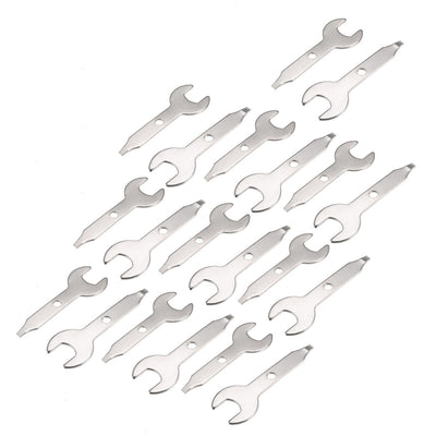 Harfington Uxcell Electrical Grinder Wrench, 9.5mm Single Open End Wrench Spanner 20pcs