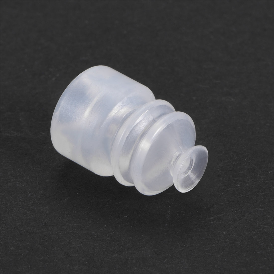uxcell Uxcell Clear White Soft Silicone Waterproof Vacuum Suction Cup 7mmx5mm Bellows Suction Cup