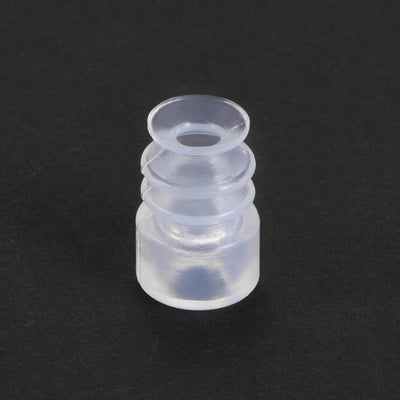 Harfington Uxcell Clear White Soft Silicone Waterproof Vacuum Suction Cup 8mmx5mm Bellows Suction Cup