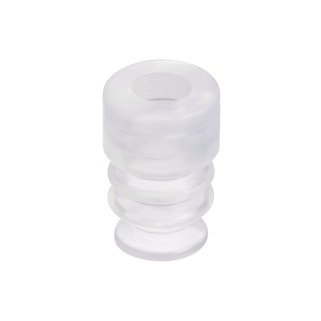 uxcell Uxcell Clear White Soft Silicone Waterproof Vacuum Suction Cup 8mmx5mm Bellows Suction Cup