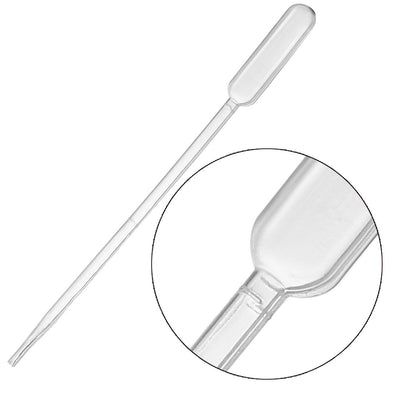 Harfington Uxcell 20 Pcs 0.5ml Disposable Pasteur Pipettes Test Tubes Liquid Drop Droppers 112mm Long