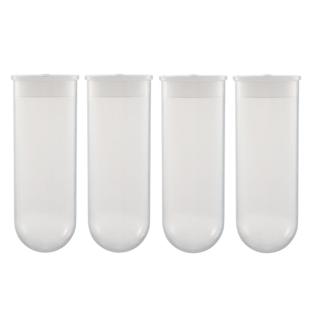 uxcell Uxcell 10 Pcs 100ml Plastic Centrifuge Tubes with Attached Cap, Round Bottom