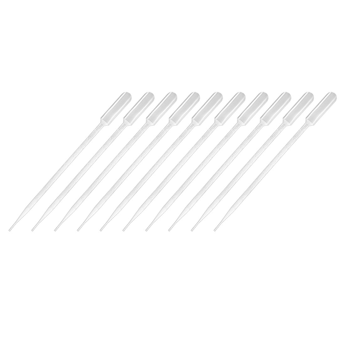 uxcell Uxcell 50 Pcs 10ml Disposable Pasteur Pipettes Test Tubes Liquid Drop Droppers Graduated 295mm Long