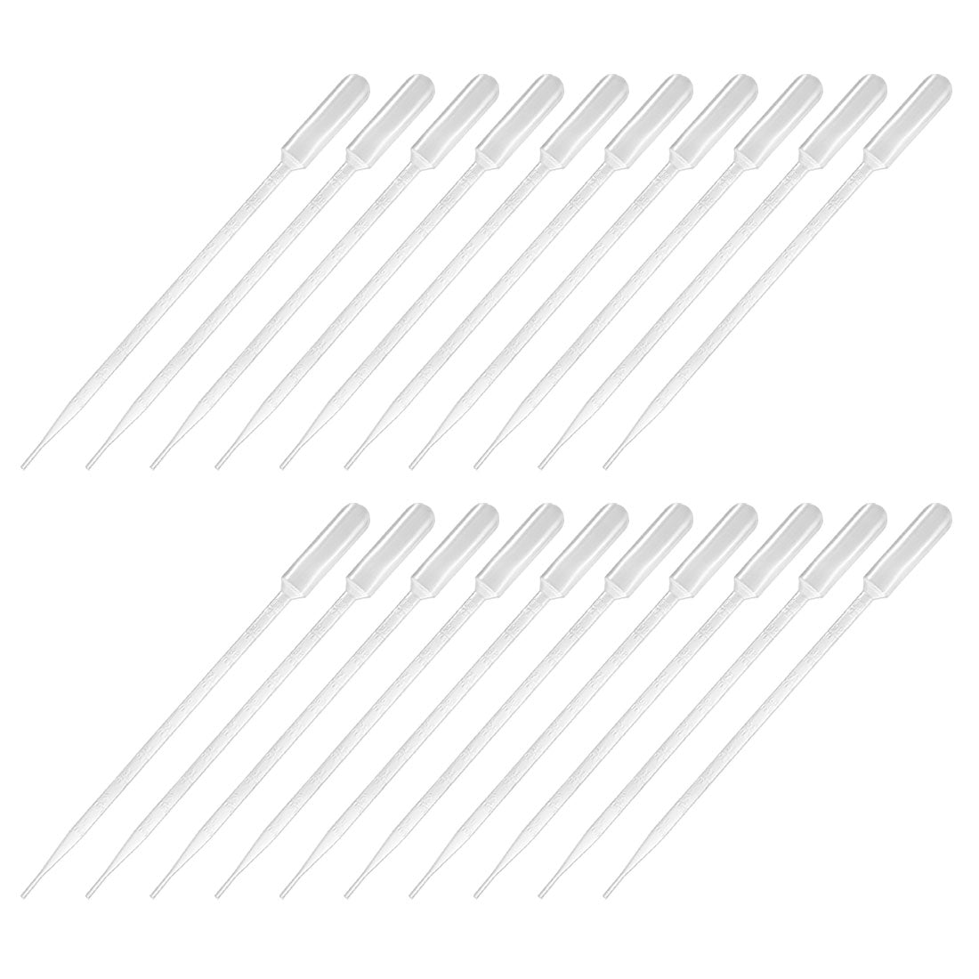 uxcell Uxcell 100 Pcs 10ml Disposable Pasteur Pipettes Test Tubes Liquid Drop Droppers Graduated 295mm Long