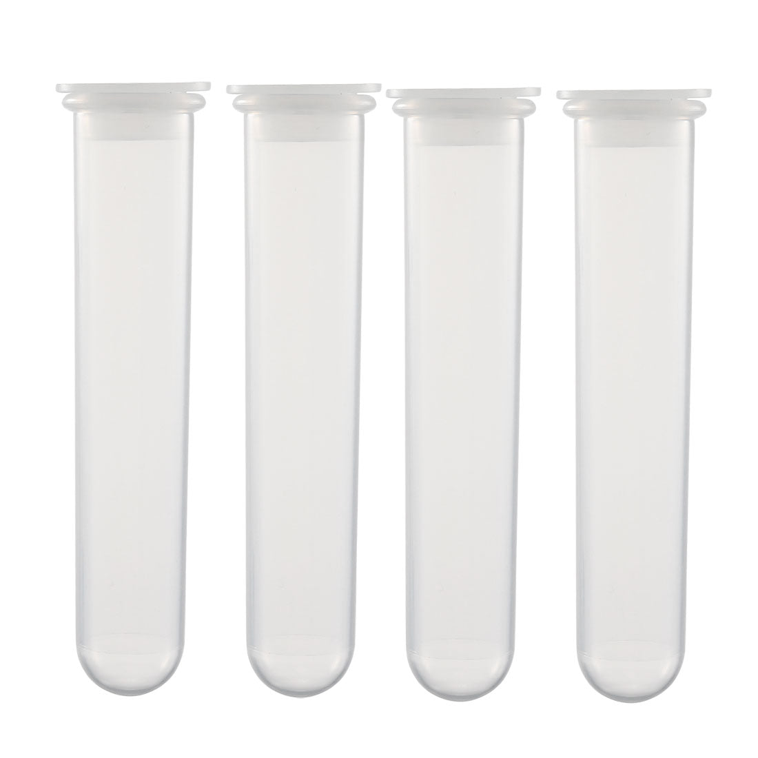 uxcell Uxcell 10 Pcs 20ml Plastic Centrifuge Tubes with Attached Cap, Round Bottom