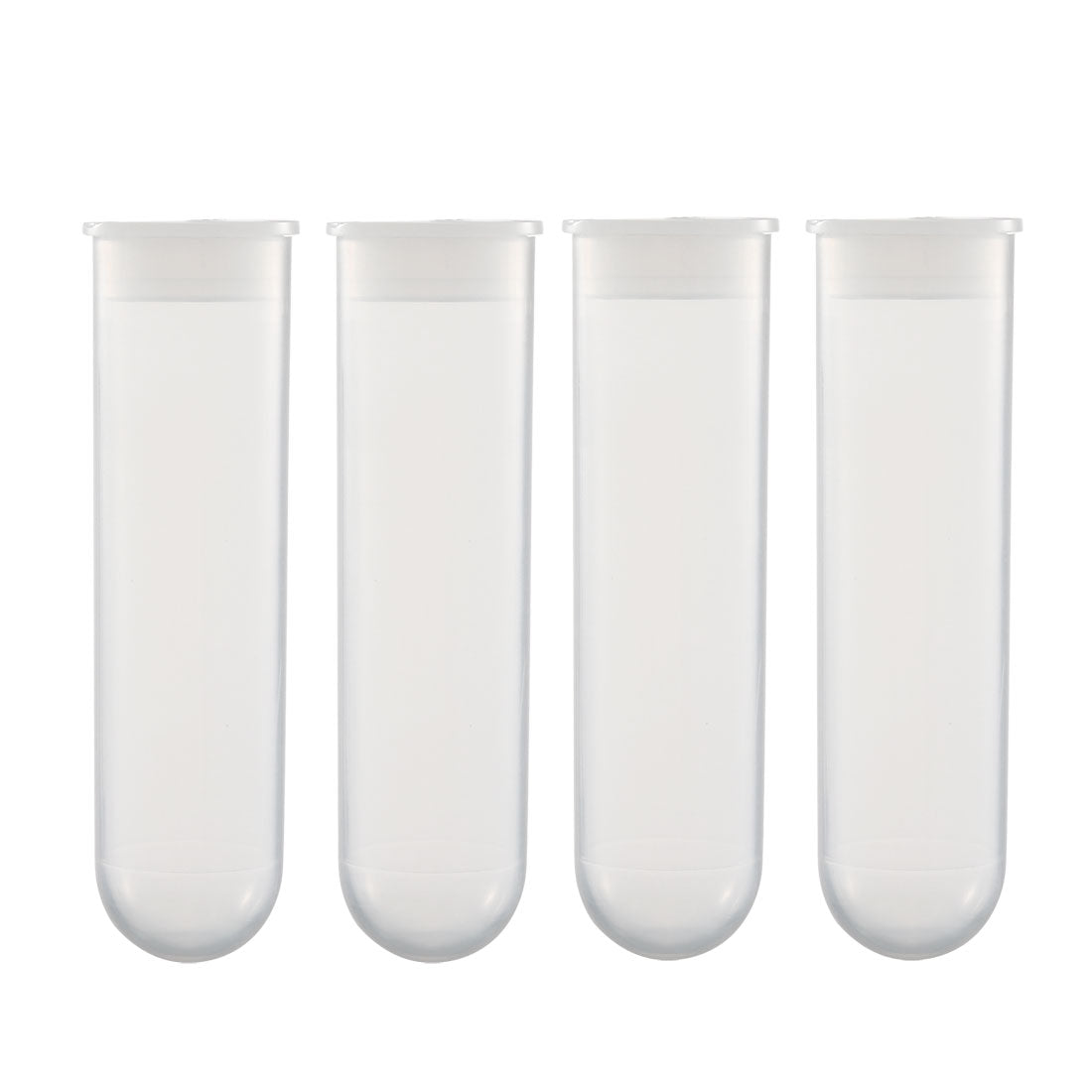 uxcell Uxcell 10 Pcs 50ml Plastic Centrifuge Tubes with Attached Cap, Round Bottom