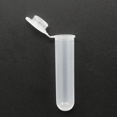 Harfington Uxcell 20 Pcs 7ml Plastic Centrifuge Tubes with Attached Cap, Round Bottom