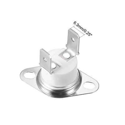 Harfington Uxcell Temperature Control Switch , Thermostat , KSD301 195°C , 10A , Normally Closed N.C 2pcs
