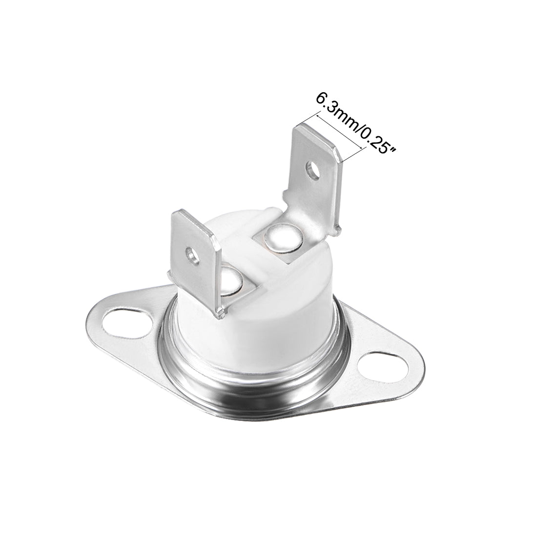 uxcell Uxcell Temperature Control Switch , Thermostat , KSD301 200°C , 10A , Normally Closed N.C 2pcs