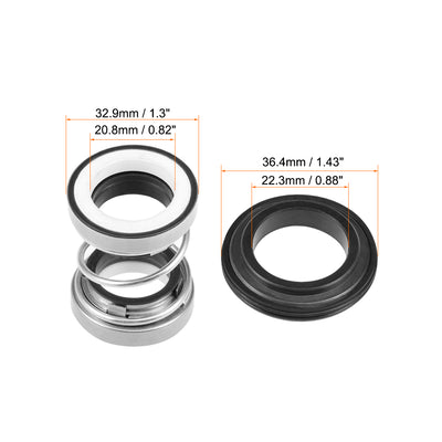 Harfington Uxcell Mechanical Shaft Seal Replacement 22.3mm ID for Pool Spa Pump 202-20