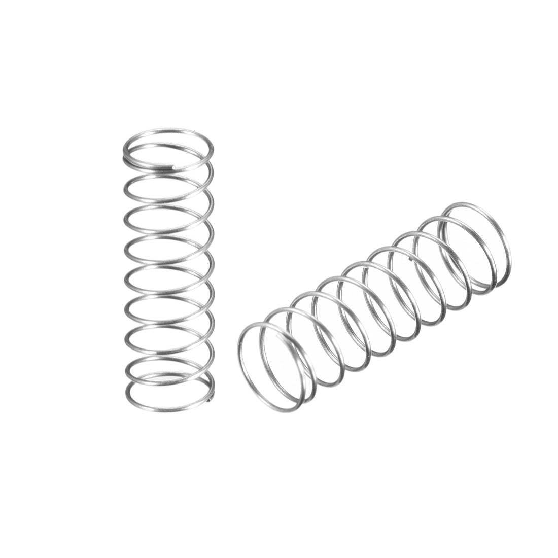 Uxcell 0.3x5x15mm Spring Steel Coil Extended Compressed Spring 10Pcs ...