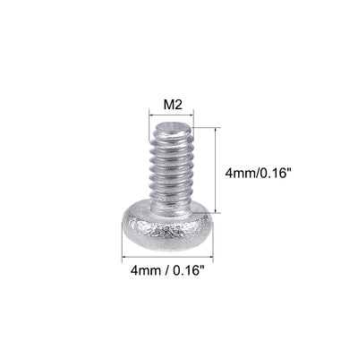 Harfington Uxcell Machine Screws, Phillips Head Screw 304 Stainless Steel Fasteners Bolts 30Pcs