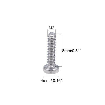 Harfington Uxcell Machine Screws, Phillips Head Screw 304 Stainless Steel Fasteners Bolts 30Pcs
