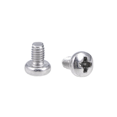 uxcell Uxcell Machine Screws Pan Phillips Cross Head Screw 304 Stainless Steel Bolts, 30Pcs