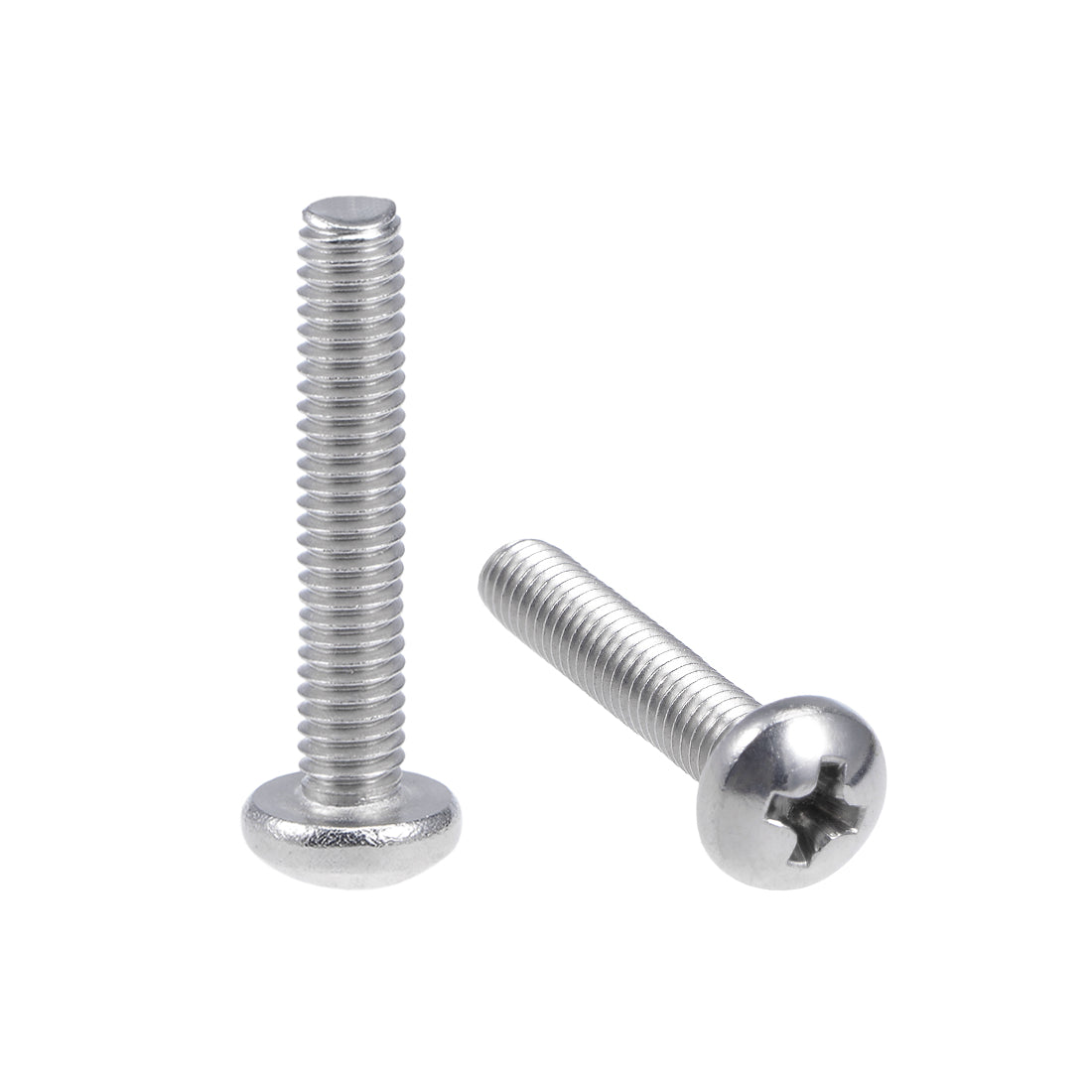 uxcell Uxcell Machine Screws Pan Phillips Head Screw 304 Stainless Steel Fasteners Bolts,20Pcs