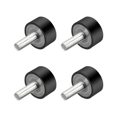 uxcell Uxcell Thread Rubber Mounts,Vibration Isolators,Cylindrical w Studs  4pcs