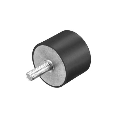 Uxcell Uxcell M5 Thread Rubber Mounts,Vibration Isolators,Cylindrical w Studs 15 x 10mm
