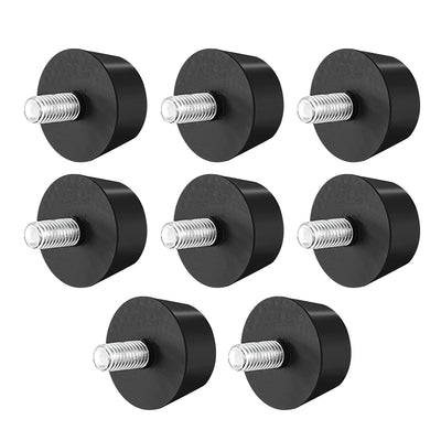 uxcell Uxcell 38 x 20mm Conical Rubber Mount,Vibration Isolators,with M10 x 20mm Studs 8pcs