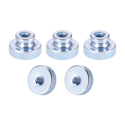Harfington Uxcell Knurled Thumb Nuts, 5Pcs M10 Iron Round Knobs for 3D Printer Parts