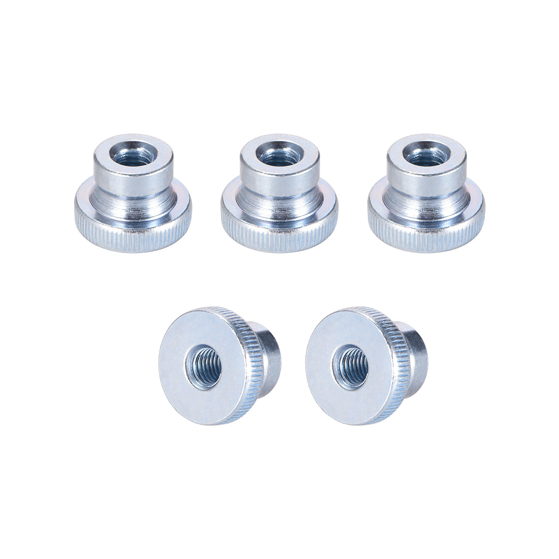 Uxcell Uxcell Knurled Thumb Nuts, 5Pcs M10 Iron Round Knobs for 3D Printer Parts