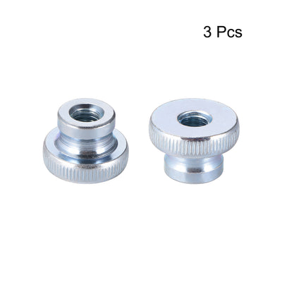 Harfington Uxcell Knurled Thumb Nuts, 3Pcs M10 Iron Round Knobs for 3D Printer Parts