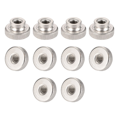 Harfington Uxcell Knurled Thumb Nuts, 10Pcs M5 Iron Round Knobs for 3D Printer Parts