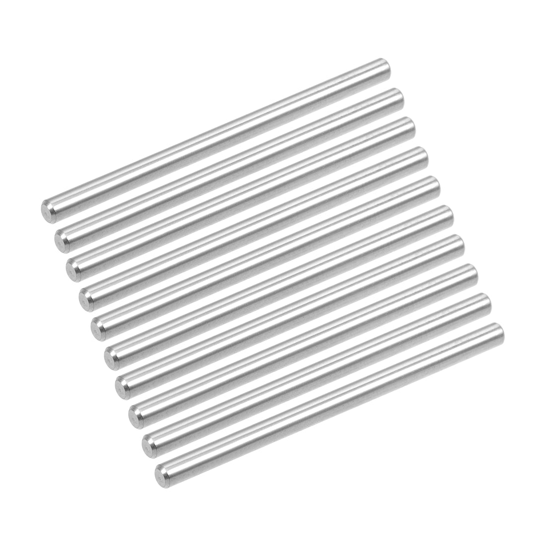 uxcell Uxcell 10Pcs  Dowel Pin 304 Stainless Steel Shelf Support Pin Fasten Elements Silver Tone