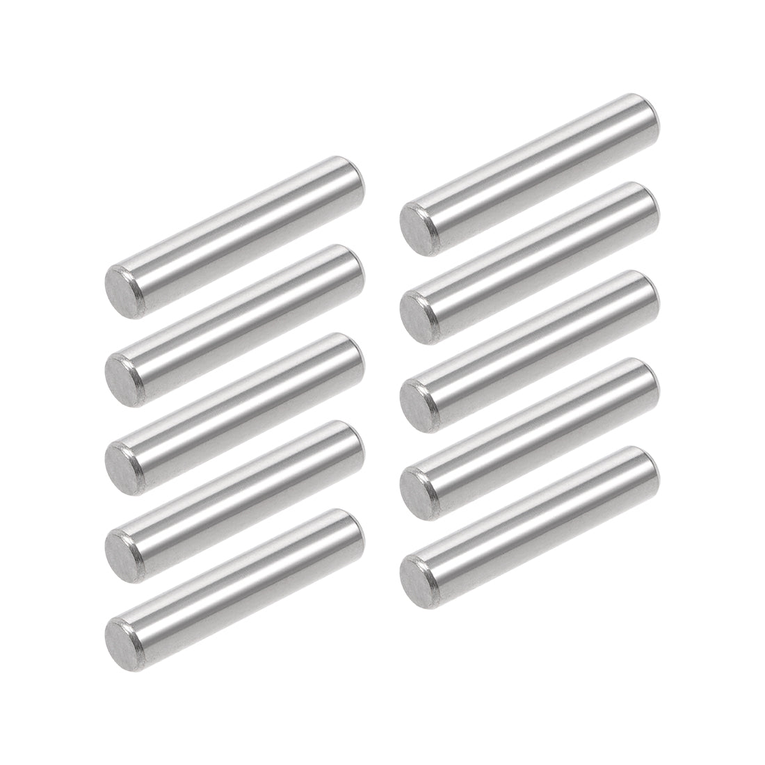 uxcell Uxcell 10Pcs  Dowel Pin 304 Stainless Steel Shelf Support Pin Fasten Elements Silver Tone