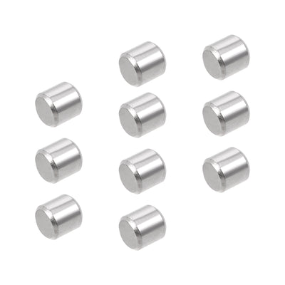 Harfington Uxcell 10Pcs  Dowel Pin 304 Stainless Steel Shelf Support Pin Fasten Elements Silver Tone
