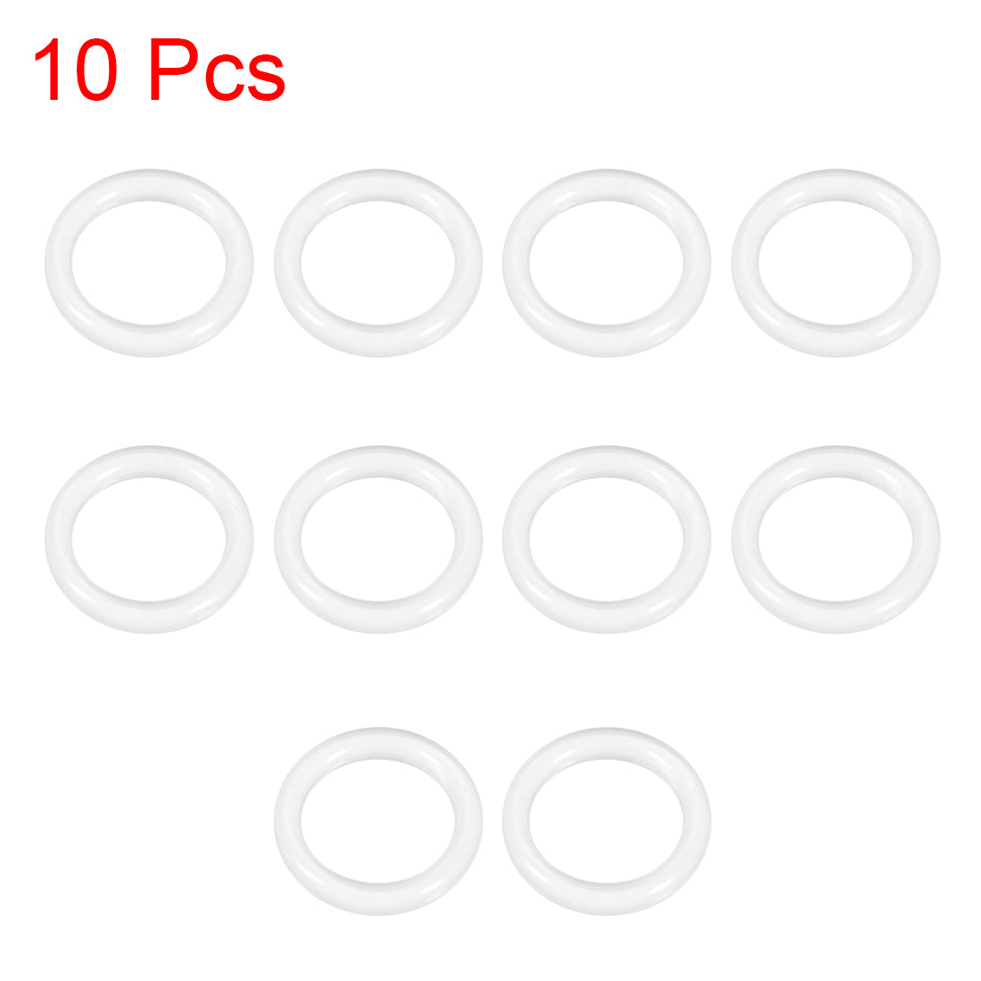 uxcell Uxcell Silicone O-Rings, Inner Diameter Width, Seal Gasket, 10pcs