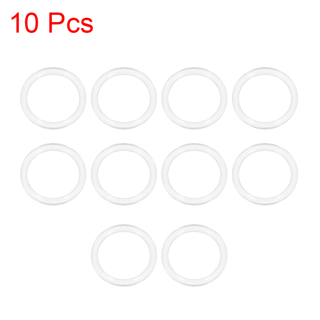 uxcell Uxcell Silicone O-Rings, Inner Diameter Width, Seal Gasket, 10 Piece