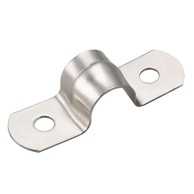 Harfington Uxcell Rigid Pipe Strap Tube 304 Stainless Steel Tension Tube Clip Clamps