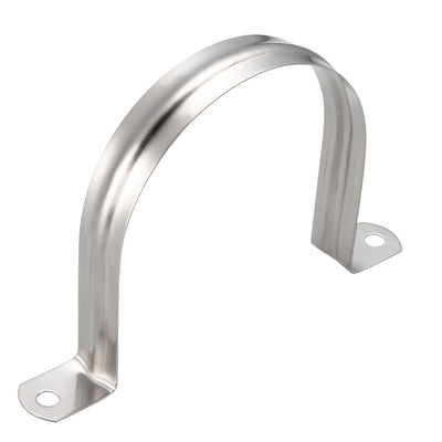Harfington Uxcell Rigid Pipe Strap Tube 304 Stainless Steel Tension Tube Clip Clamp