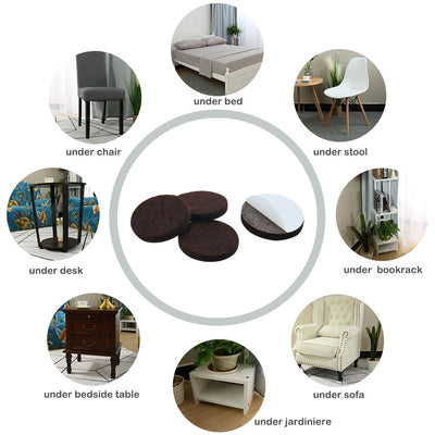 Harfington Home Felt Furniture Feet Pads Round Self Adhesive Floor Protector