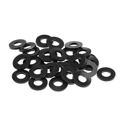 Harfington Uxcell Rubber Flat Washers, Inner Diameter Thick 30pcs