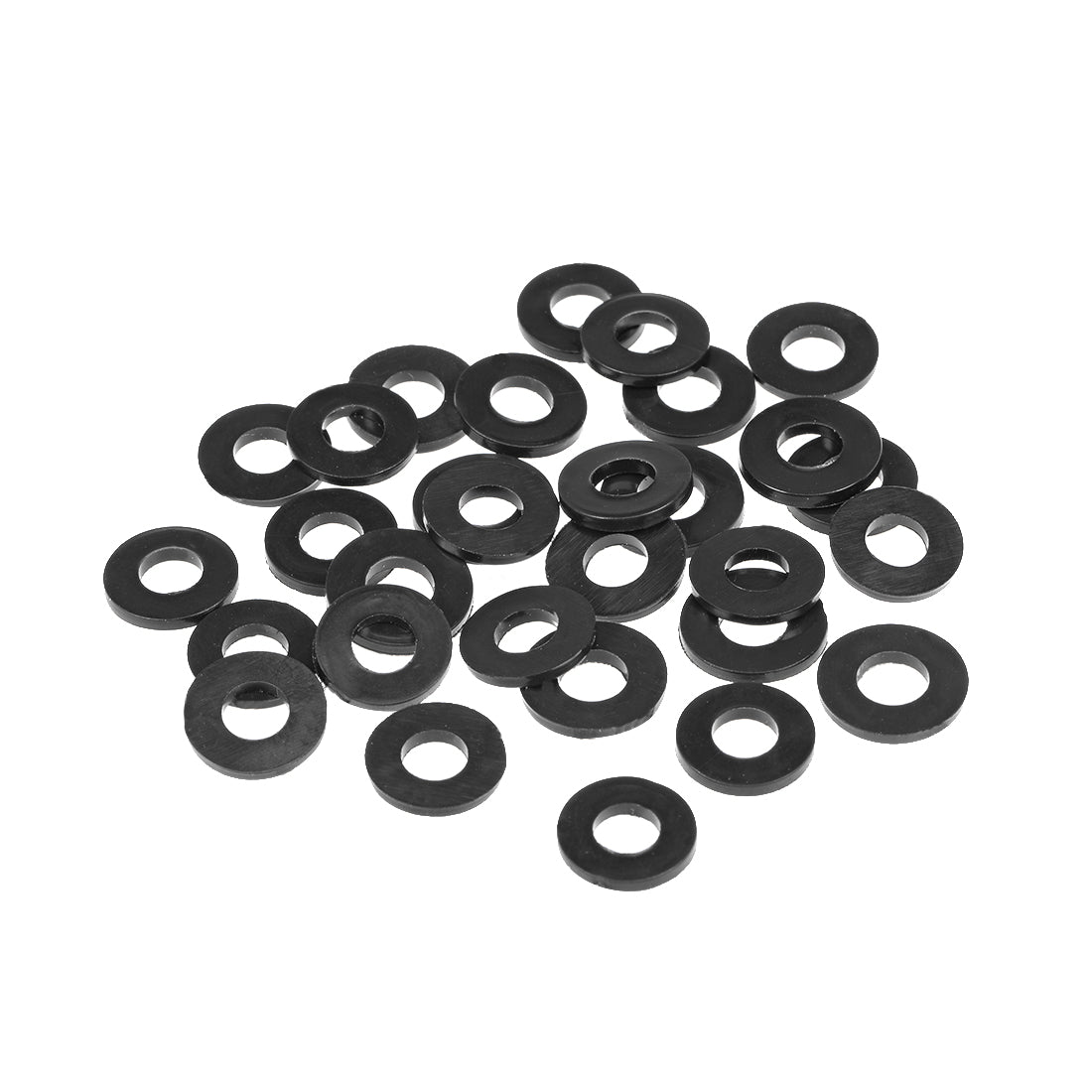 uxcell Uxcell Rubber Flat Washers, Inner Diameter Thick 30pcs