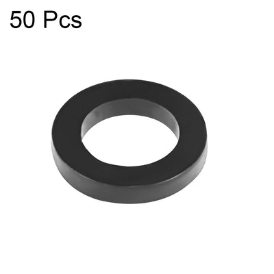 Harfington Uxcell Rubber Flat Washers Inner Diameter OD Thick 50 Pieces