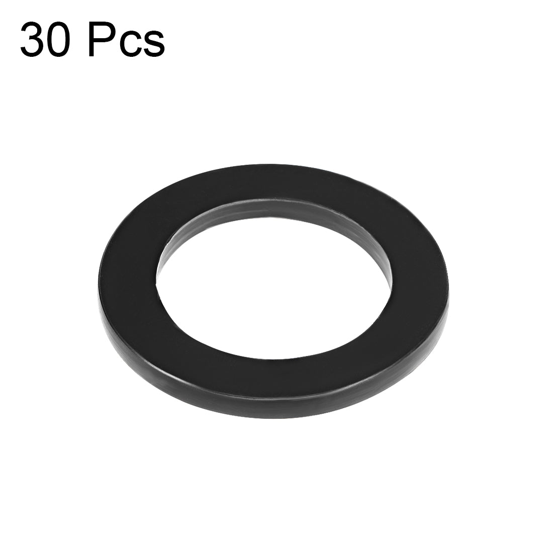 uxcell Uxcell Rubber Flat Washers, Inner Diameter Thick 30pcs
