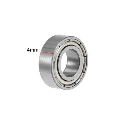 Harfington Uxcell Deep Groove Ball Bearing Metric Double Sealed Chrome Steel ABEC1 Z1