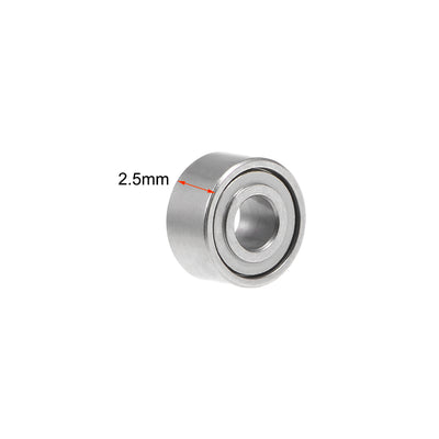 Harfington Uxcell Deep Groove Ball Bearing Metric Double Sealed Chrome Steel ABEC1 Z1