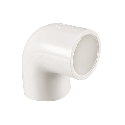 uxcell Uxcell 20mm Slip 90 Degree PVC Pipe Fitting Elbow Coupling Connector 2 Pcs