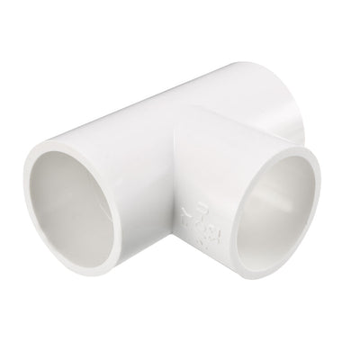 uxcell Uxcell 32mm Slip Tee PVC Pipe Fitting T-Shaped Coupling Connector 2 Pcs