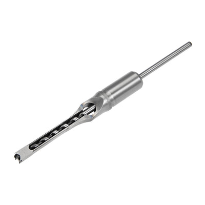 Harfington Uxcell Square Hole Drill Bit for Wood Hollow Chisel Mortiser Auger Spur Cutter Tool, High Carbon Steel for Woodworking Carpentry